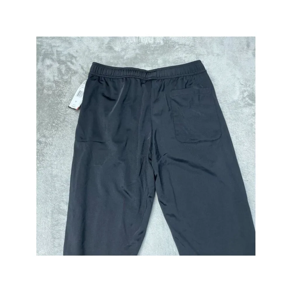 NWT Adidas Tricot Men's M Black Training Track Pants Ankle zip i1912